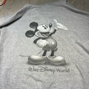 Walt Disney World Grey Mickey Full Zip Hoodie (G2) - Large